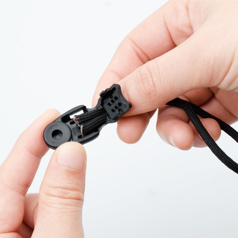 DYZD Premium Nylon Zipper Pulls Cord Rope End Paracord for Layyard, DIY Replacement Zipper Fixer (Black, 10 PCS) - Image 3